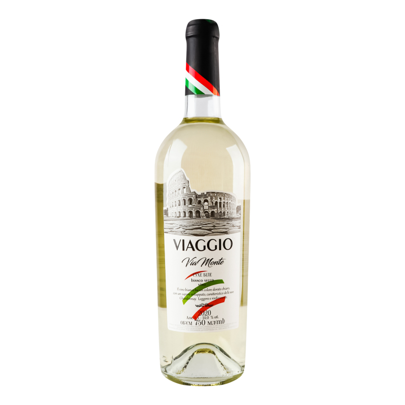Вино 750мл 9.5-14% белое сухое Via Monte Viaggio бут Viaggio ...