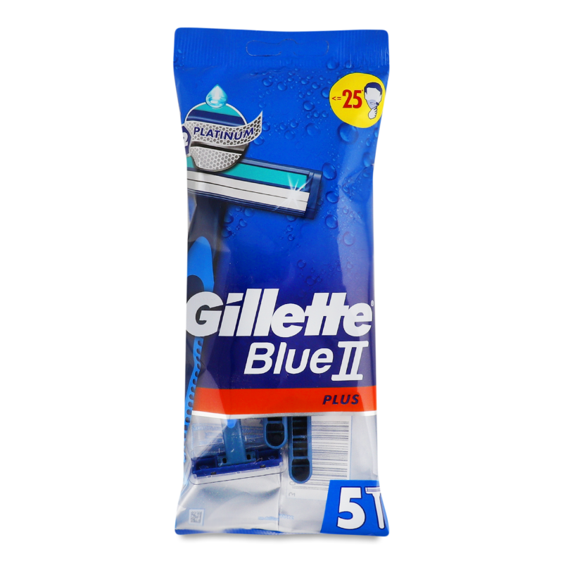 Станок д/гоління одноразовий Blue II Plus 5шт Gillette