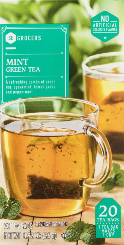 SE Grocers Green Tea Mint - 20 CT SE Grocers(38259117668