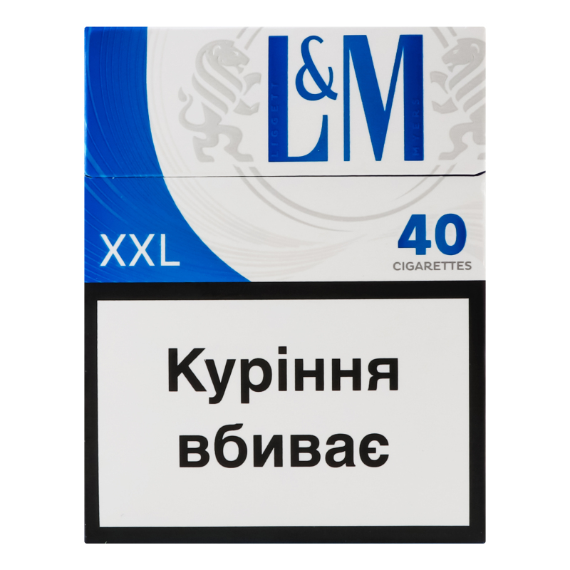 Сигареты L&M Blue Label XXL 40шт L&M(4823003215051) купить в интернет магазинах Украины