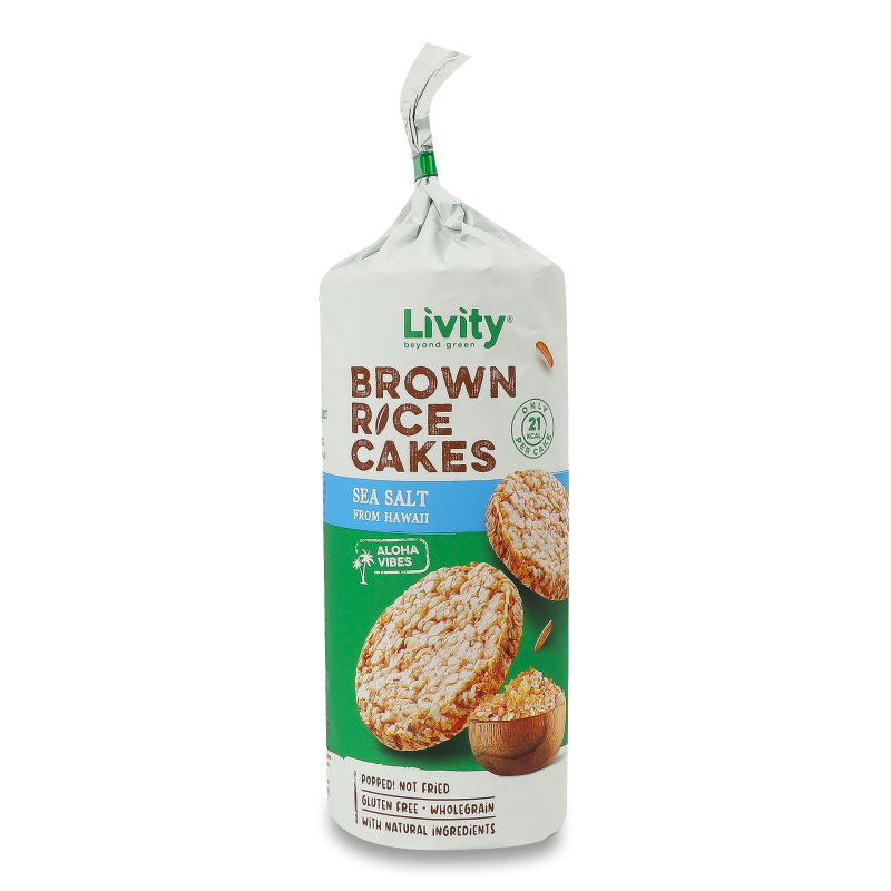 Хлібці рисові з смаком Гавайської морської солі 100г B.Yond