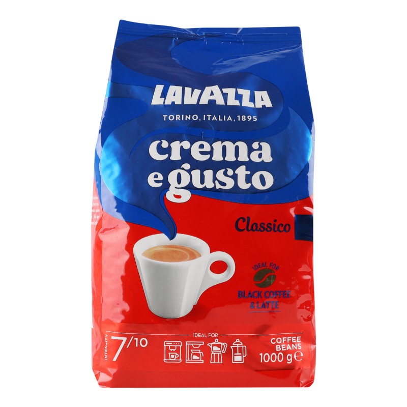 Кофе натуральный жареный в зернах Classico Crema E Gusto Lavazza м/у ...
