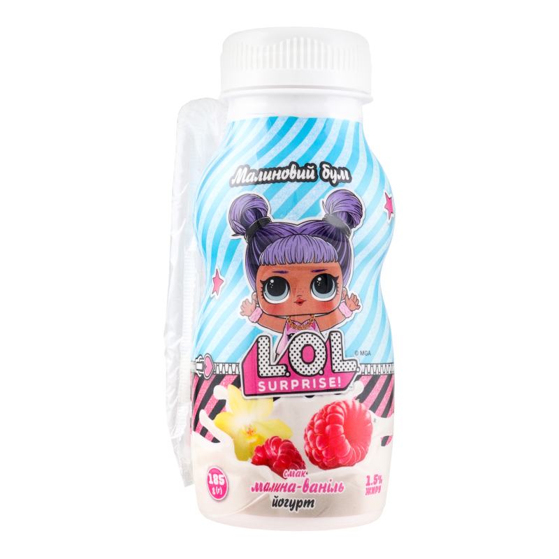 Йогурт 1.5% питний Малина-Ваніль Paw Patrol Danone п/пл