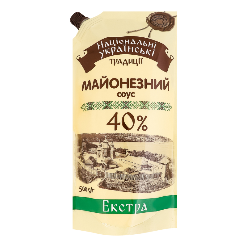 Соус майонезний 40% Екстра Національні українські традиції д/п