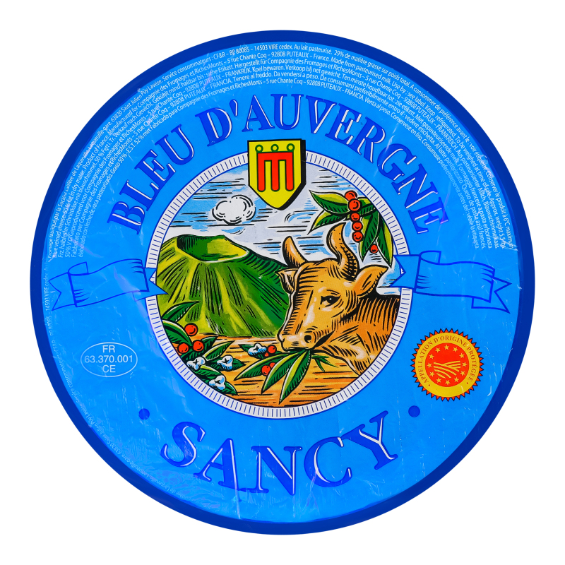 Сир 50% м'який Blue d'Auvergne Sancy кг