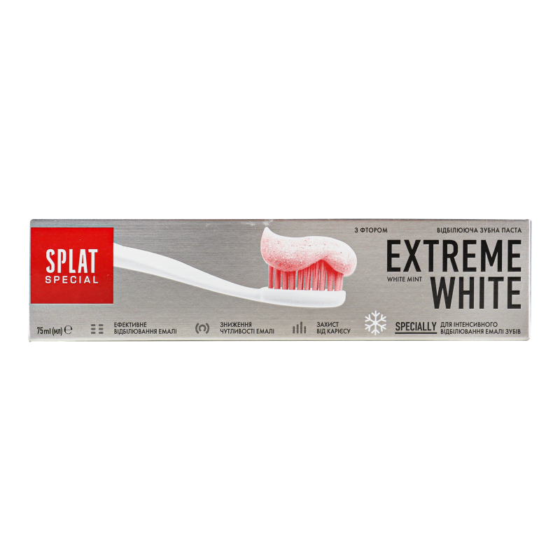 Паста зубная отбеливающая Extreme White Special Splat 75мл Splat ...