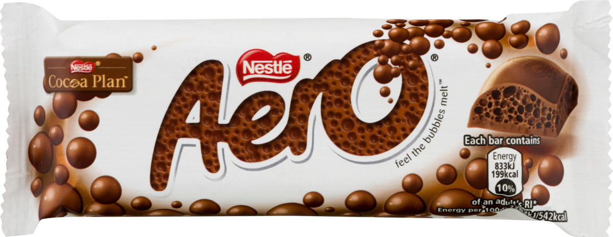 Nestle chocolate bar aero Milk 1.4oz (872513001771)