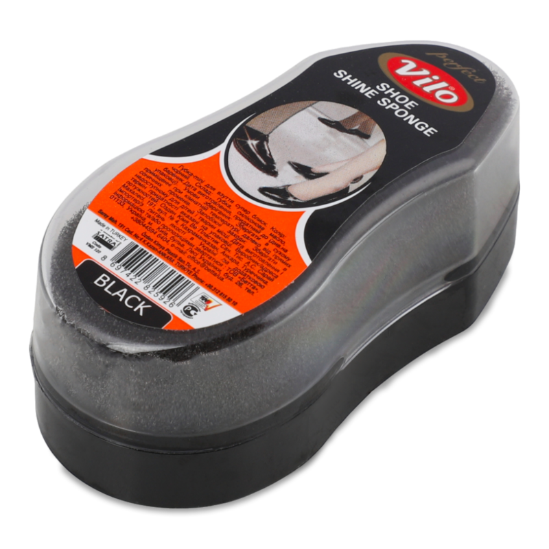 Губка д/взуття Супер блиск чорна міні Віло