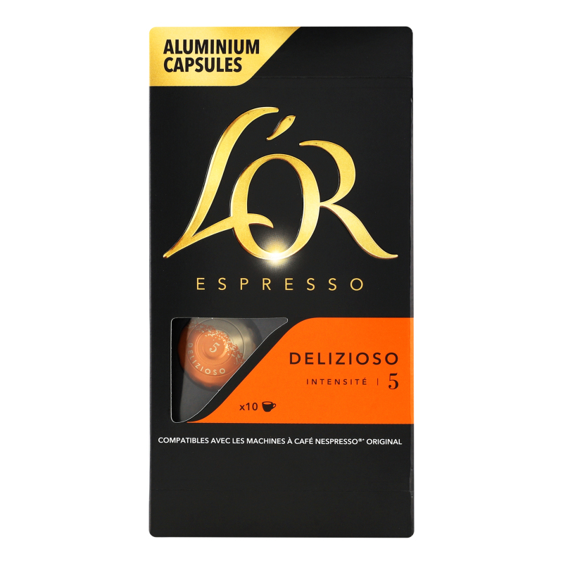 Кава натуральна смажена мелена в капсулах Delizioso Espresso L'OR к/у