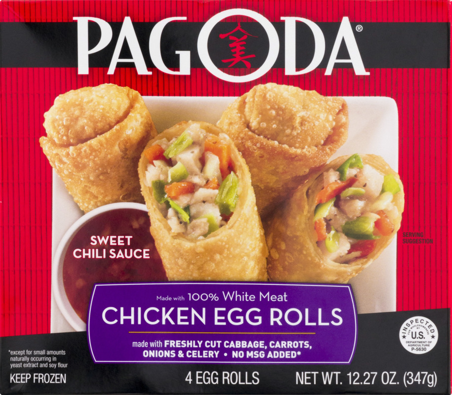 Pagoda Chicken Egg Rolls with Sweet Chili Sauce 4 CT Pagoda