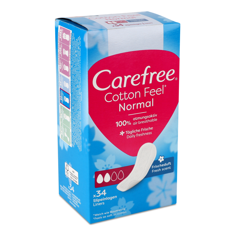 Прокладки щоденні Cotton feel Normal ароматизовані 34шт Carefree