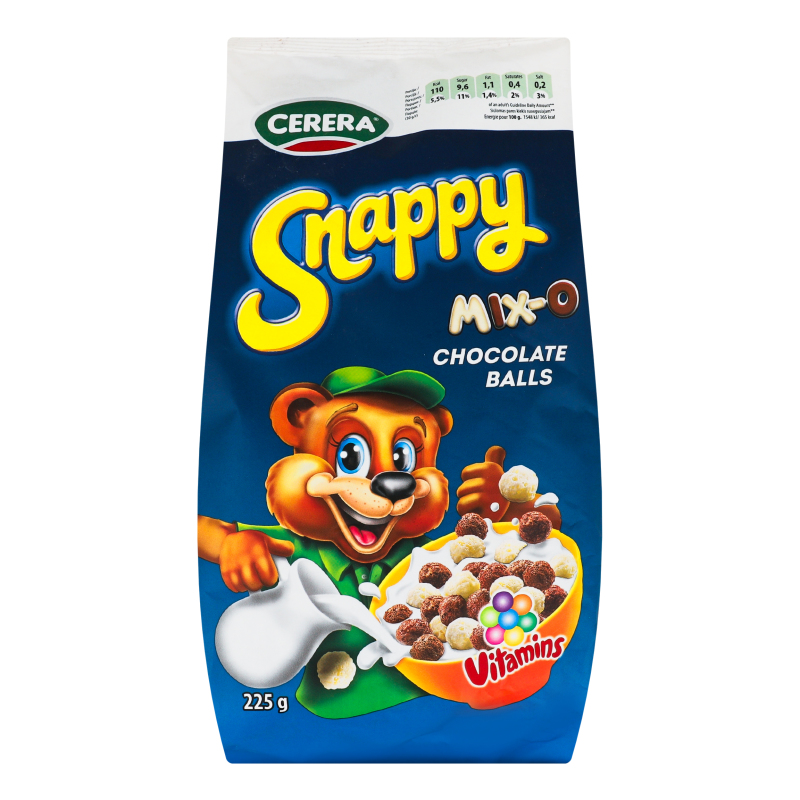 Сніданок сухий Хрусткі кільця Snappy mix-o Cerera м/у