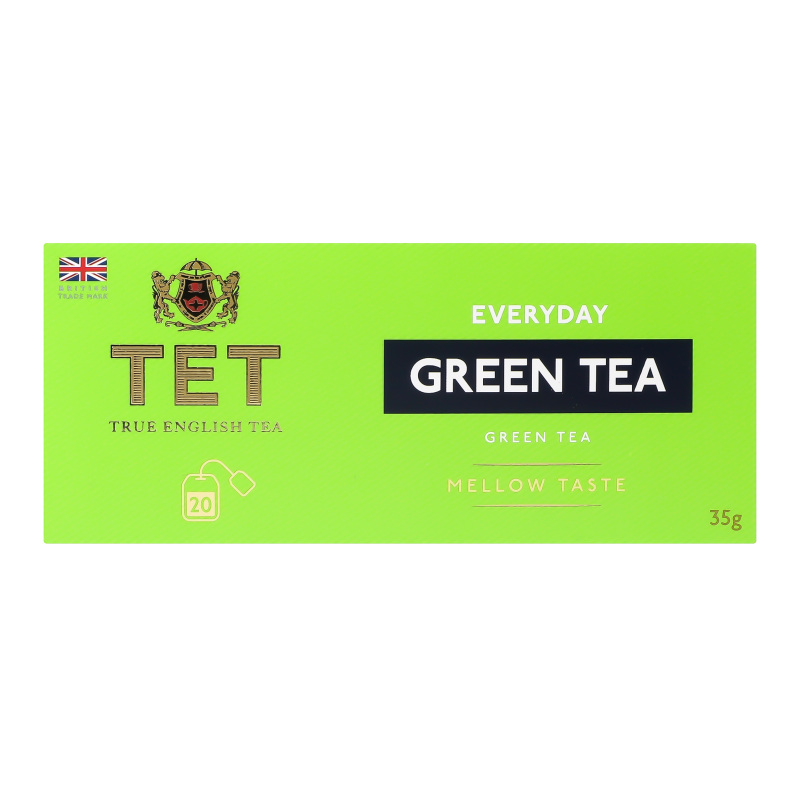 ちぃページ Чай зеленый байховый мелкий Everyday TET к/у 20х1.75г TET