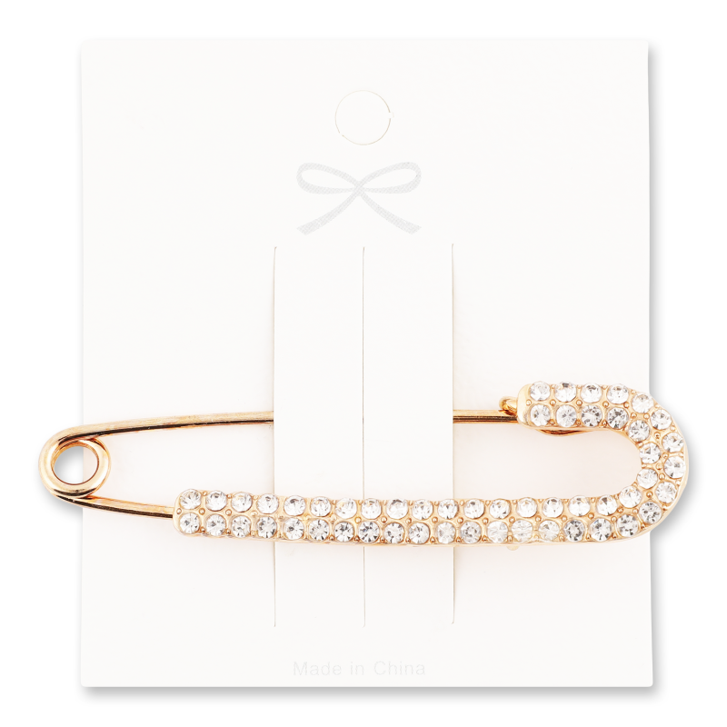 Брошка Булавка з камінцями 1,9*7,5см