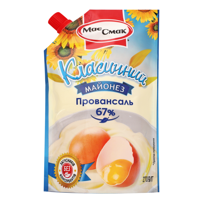 Майонез 67% Класичний Провансаль Має Смак д/п