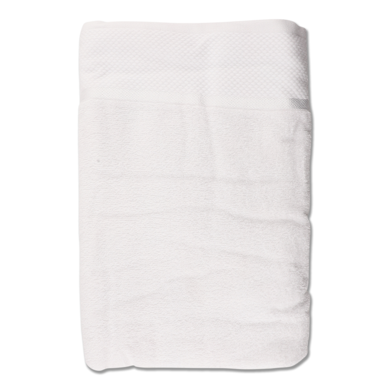 Рушник білий махровий 70*140см 360г/м2 Aisha