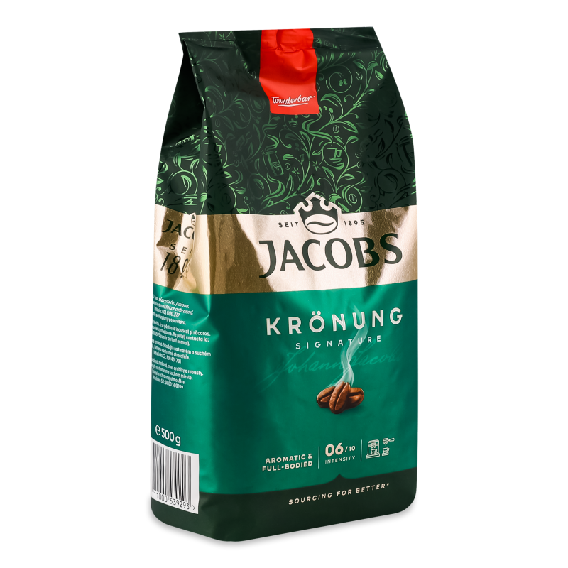 Кава Kronung в зернах смажена 500г м/у Jacobs