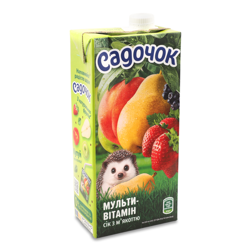 Нектар Мультивітамінний з м’якоттю 0,95л т/п Садочок