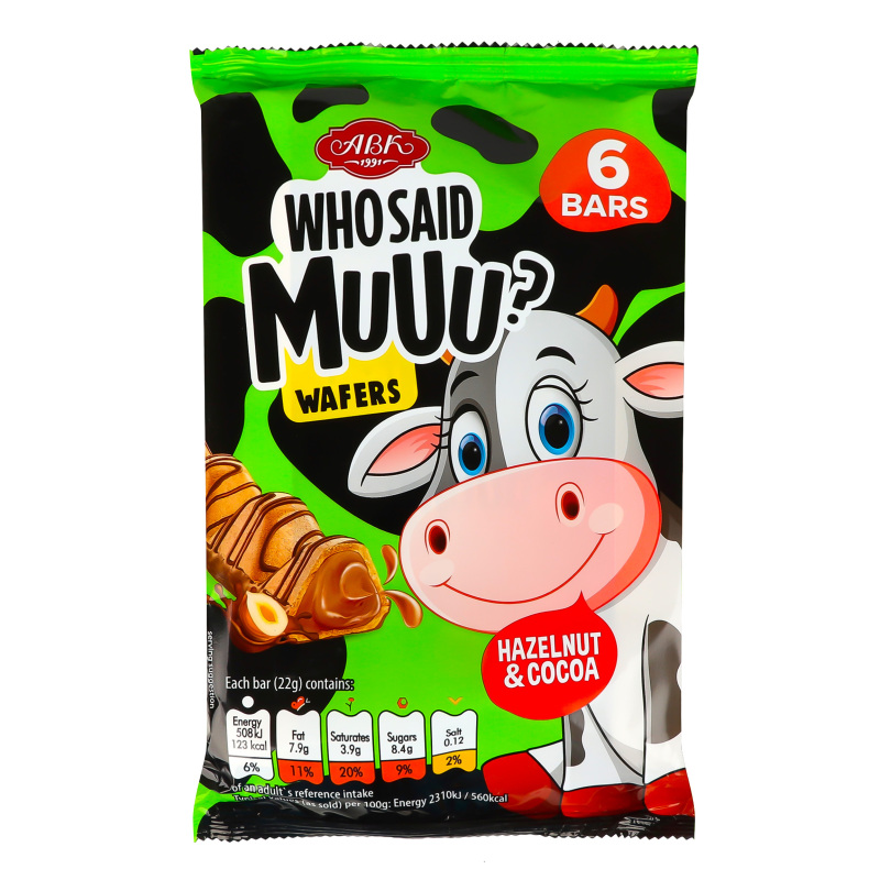 Батончики Hazelnut&Cocoa Who said Muuu? АВК м/у