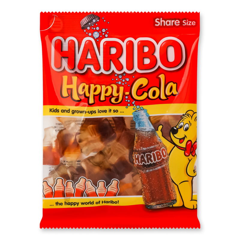 Цукерки жувальні Happy cola 150г Haribo