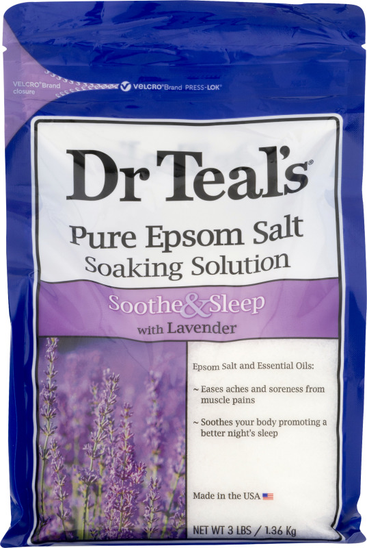 Dr Teal's Pure Epsom Salt Soaking Solution Soothe & Sleep With Lavender