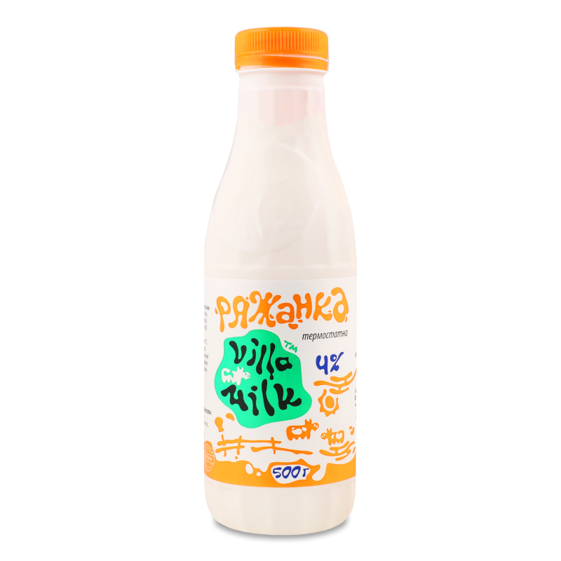 Ряжанка термостатна 4% 500г пет Villa Milk
