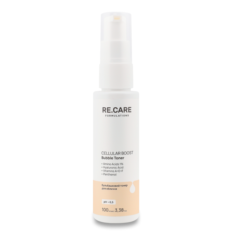 Тонер д/обличчя Cellular Boost Bubble Toner 100мл RE.CARE