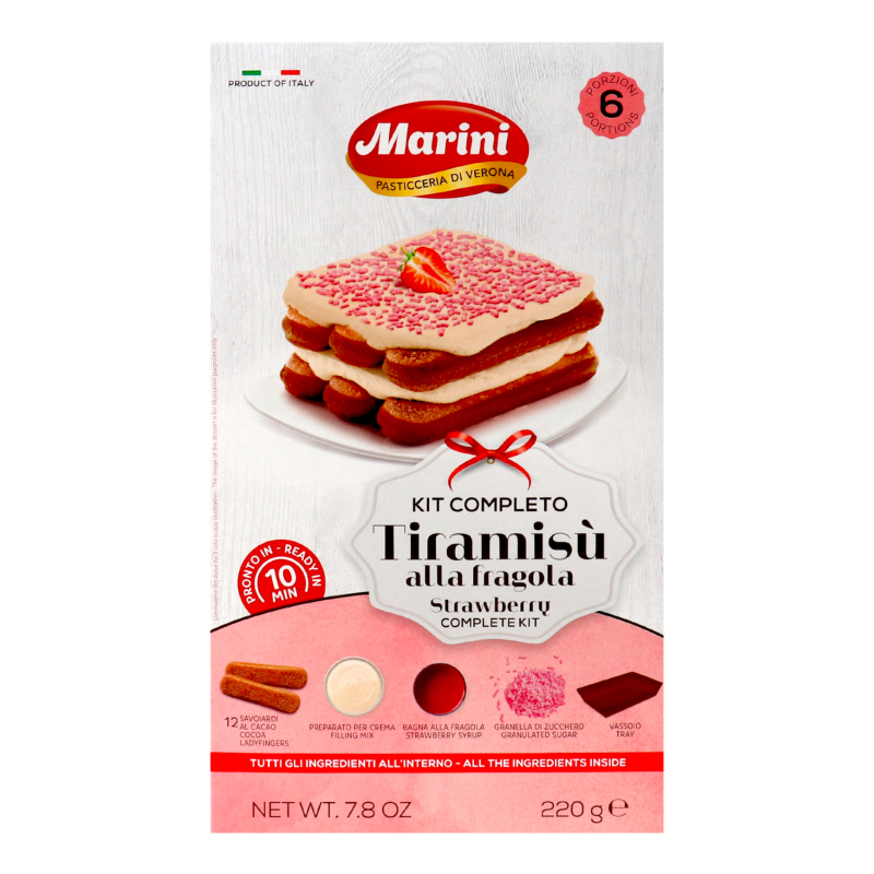 Набір для приготування тірамісу з ароматом полуниці Marini к/у