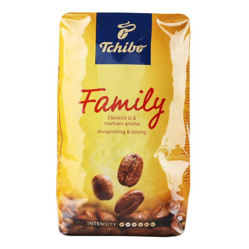 Кофе натуральный жареный в зернах Family Tchibo м/у 1кг Tchibo