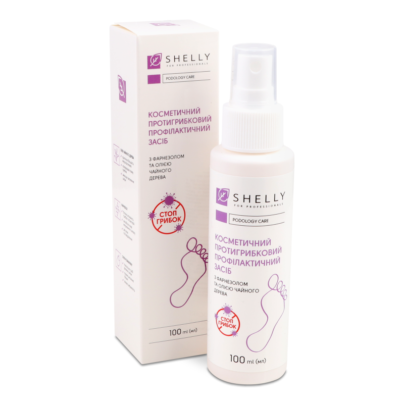 Засіб д/пальців ніг та нігтьової пластини Протигрибковий з фарнезолом та олією чайного дерева 100мл Шелі