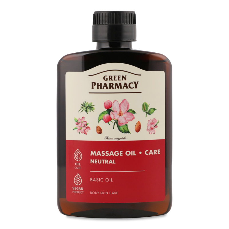 Олія д/догляду та масажу нейтральна 200мл Green Pharmacy