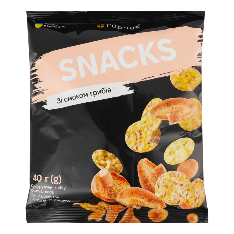 Хлебцы кукурузные со вкусом грибов Snacks Герчак м/у 40г Герчак ...