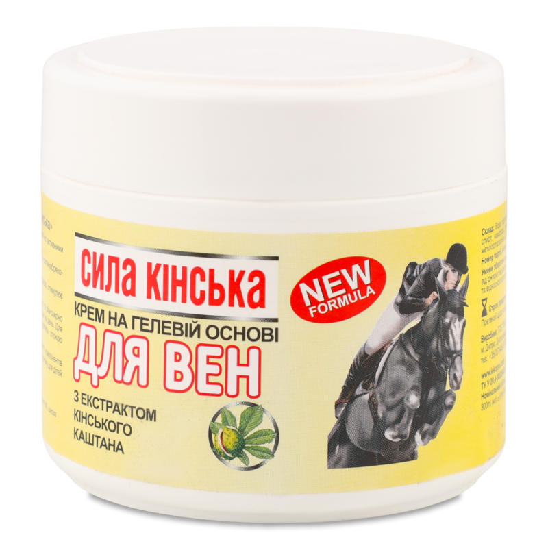 Крем на гелевій основі д/вен Сила коня з екстрактом кінського каштана 300мл ЛекоПро