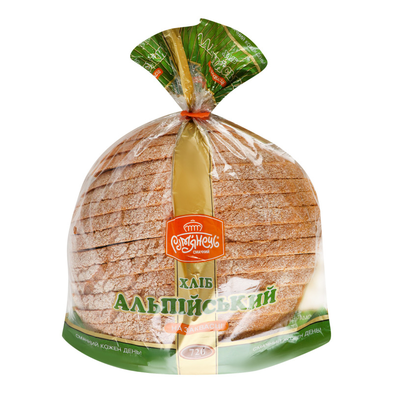 Хлеб нарезной Альпийский Рум'янець м/у 720г Рум'янець(4820062050715 ...