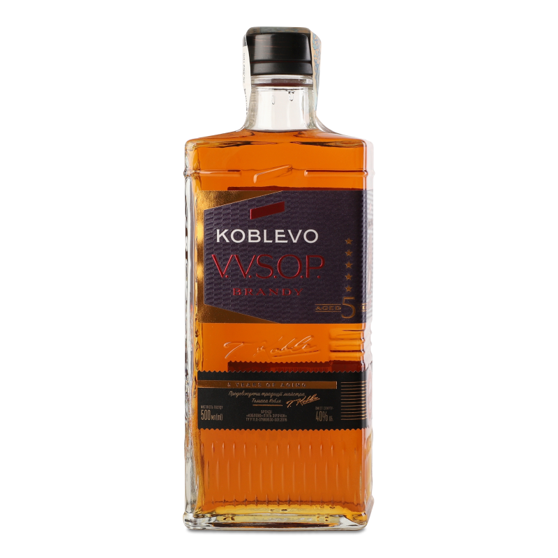 Бренді V. V.S.O.P. ***** 40% 0,5л Koblevo