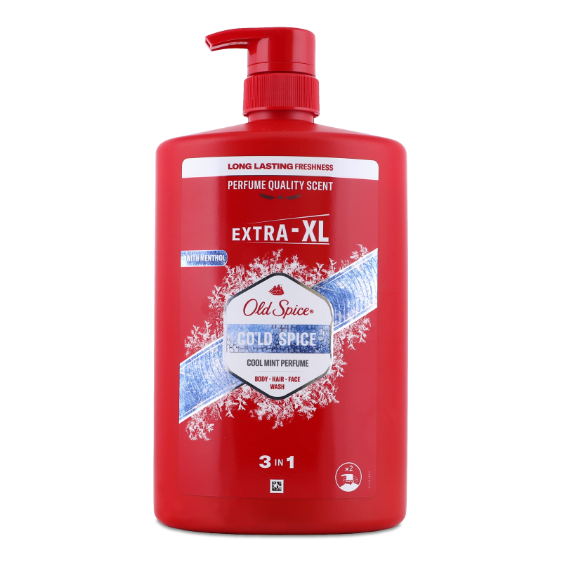 Гель д/душу та шампунь 3в1 Cold Spice 1000мл з дозатором Old Spice