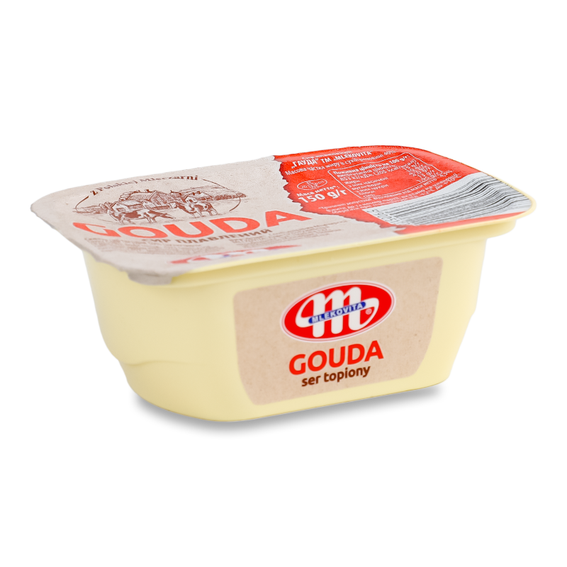 Сир плавлений Gouda 25% 150г Mlekovita