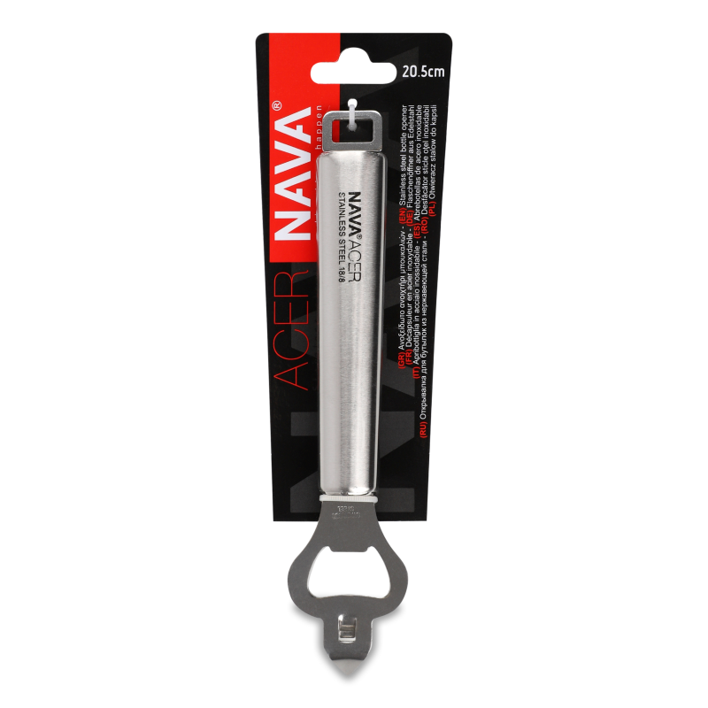 Відкривачка д/пляшок Acer нержавіюча сталь 20,5см 10-163-042 Nava