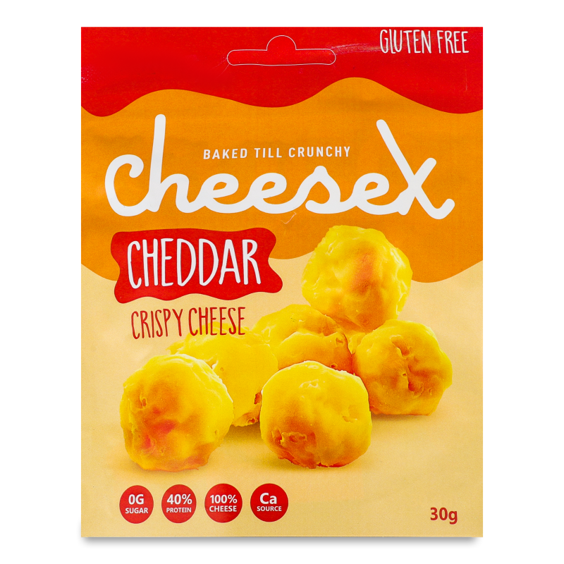 Сир Чеддер сушений без глютену 30г CheeseX