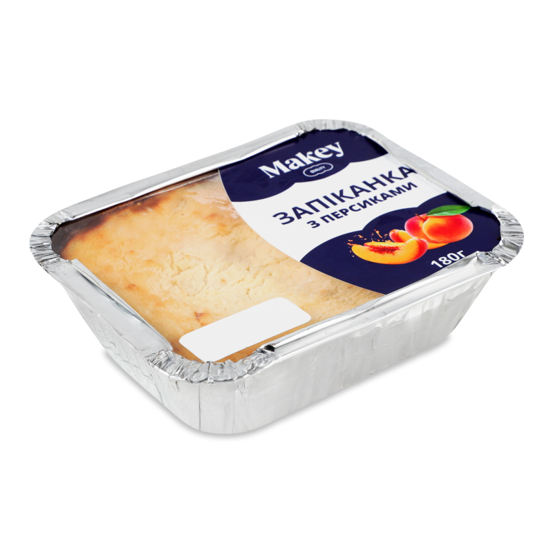 Запіканка сирна з персиками 180г Makey