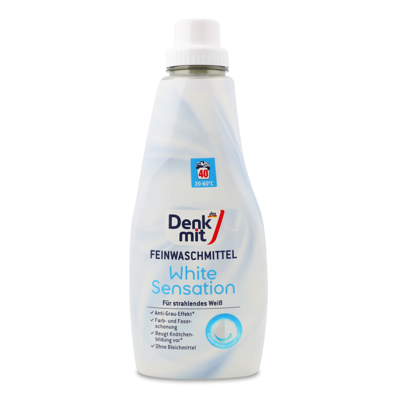Засіб д/прання білих речей White Sensation 1л Denkmit