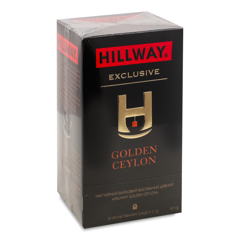 Чай Exclusive Golden Ceylon чорний байховий 25*2г Hillway