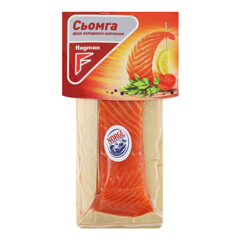 Сьомга філе шматок Flagman з/ш х/к в/у