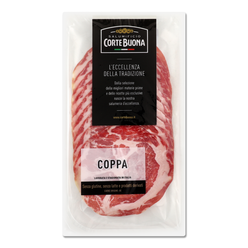 Шинка Коппа с/в нарізка 80г газ/уп Corte Buona
