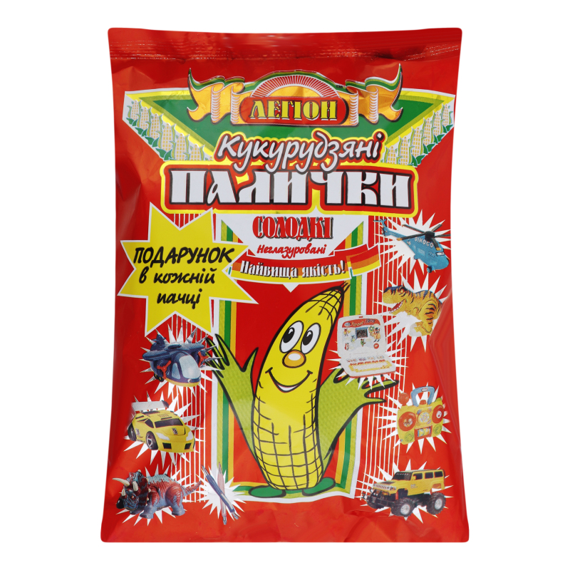 Палочки кукурузные сладкие неглазированные сюрприз Легіон м/у 30г ...