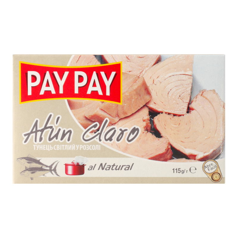 Тунець світлий у розсолі Pay Pay к/у