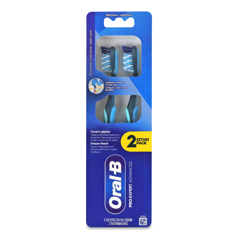 Щітка зубна Pro-Expert середня 2шт Oral-B