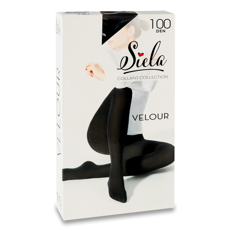 Колготи жіночі Велюр неро 100ден р.4 Сіела