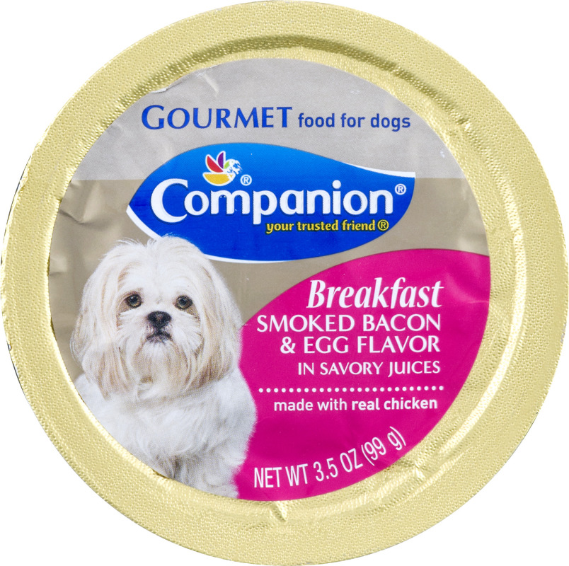 Companion Gourmet Breakfast Food for Dogs Smoked Bacon & Egg Flavor