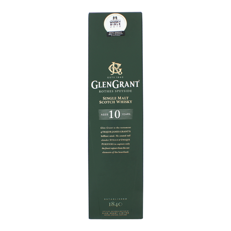 Glen grant 10 year malt whisky 700ml (8000432620731)